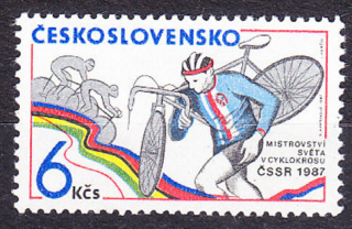 ČSSR 1987, Pofis 2778, ** čistá séria. MAJSTROVSTVÁ SVETA V CYKLOKROSE.