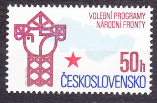 ČSSR 1986, Pofis 2740, ** čistá séria. VOLEBNÝ PROGRAM.