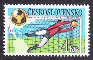 ČSSR 1986, Pofis 2745, ** čistá séria. FUTBAL - MAJSTROVSTVÁ SVETA V MEXIKU.