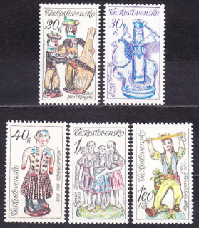 ČSSR 1978, Pofis 2350-2354, ** čistá séria. SLOVENSKÁ KERAMIKA.
