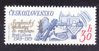 ČSSR 1979, Pofis 2373, ** čistá séria. SYMFONICKÝ ORCHESTER.