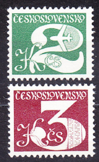ČSSR 1980, Pofis 2413-2414, ** čistá séria. VÝPLATNÉ. ČÍSLICE.