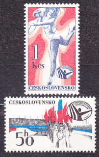 ČSSR 1980, Pofis 2443-2444, ** čistá séria. SPARTAKIÁDA.