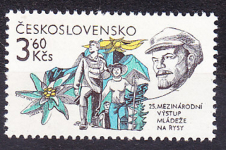 ČSSR 1981, Pofis 2501, ** čistá séria. VÝSTUP NA RYSY, LENIN.