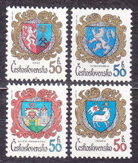 ČSSR 1982, Pofis 2525-2528, ** čistá séria. ERBY MIEST.