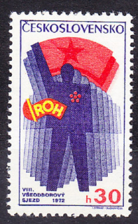ČSSR 1972, Pofis 1963, ** čistá séria. ZJAZD ODBOROV V PRAHE.