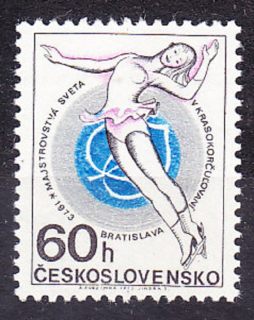 ČSSR 1973, Pofis 2009, ** čistá séria. MAJSTROVSTVÁ SVETA V KRASOKORČUĽOVANÍ.