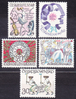 ČSSR 1976, Pofis 2196-2200, ** čistá séria. KULTÚRNE VÝROČIA.