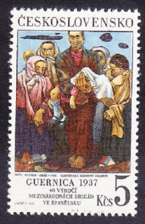 ČSSR 1976, Pofis 2218, ** čistá séria. MAĽBY - I. WEINER, GUERNICA.
