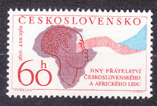 ČSSR 1961, Pofis 1194, ** čistá séria. DEŇ PRIATEĽSTVA S AFRICKÝM ĽUDOM.