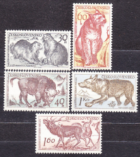 ČSSR 1959, Pofis 1070-1074, ** čistá séria. TANAP - ZVIERATÁ.