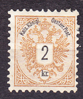 RAKÚSKO 1883, Michel 44, čistá bez lepu. ERBY.