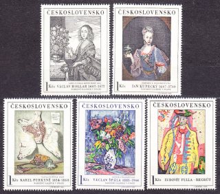 ČSSR 1966, Pofis 1574-1578, ** čistá séria. UMENIE - MAĽBY.