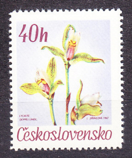 ČSSR 1967, Pofis 1632 ** čistá s DCH 1/1. KVETY BOTANICKÝCH ZÁHRAD.