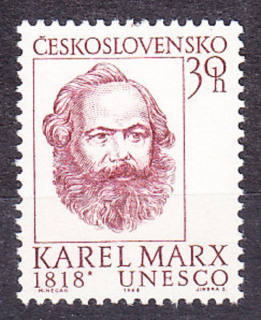 ČSSR 1968, Pofis 1664, ** čistá séria. KARL MARX.