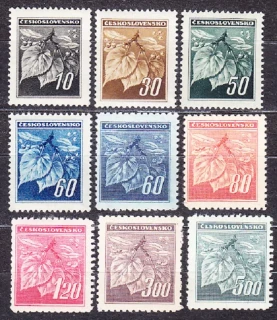 ČSSR 1945, Pofis 372-380, ** čistá séria. LIPOVÁ RATOLESŤ.