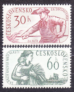 ČSSR 1960, Pofis 1115-1116, ** čistá séria. VOĽBY DO ZASTUPITEĽSKÝCH ZBOROV.