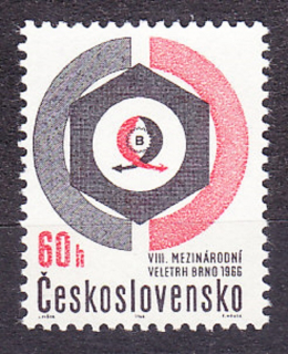 ČSSR 1966, Pofis 1548, ** čistá séria. MEDZINÁRODNÝ VEĽTRH V BRNE.