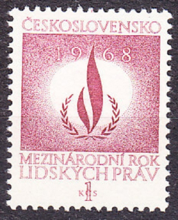 ČSSR 1968, Pofis 1663, ** čistá séria. MEDZINÁRODNÝ ROK ĽUDSKÝCH PRÁV.