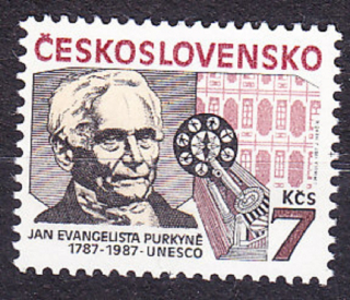 ČSSR 1987, Pofis 2811, ** čistá séria. PRÍRODOVEDEC J. E. PURKYNĚ.