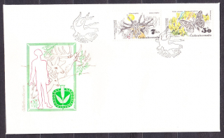 ČSSR 1983, Pofis 2587-2582, 3 FDC OBÁLKY. OCHRANA PRÍRODY.