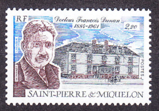ST. PIERRE ET MIQUELON 1987, Michel 544, ** čistá séria. KOLÓNIE. LEKÁR F. DUNAN.