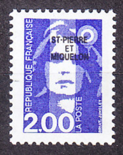 ST. PIERRE ET MIQUELON 1994, Michel 683, ** čistá séria. KOLÓNIE. MARIANNE - PRETLAČ.