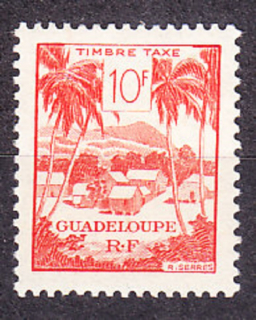 GUADELOUPE 1947, Michel 49, * čistá. KOLÓNIE. DOPLATNÉ. KRAJINY.