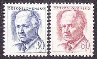 ČSSR 1968, Pofis 1677-1678, ** čistá séria. PREZIDENT LUDVÍK SVOBODA.