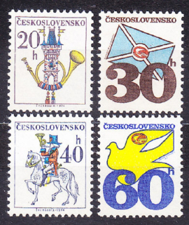 ČSSR 1974, Pofis 2110-2113, ** čistá séria. POŠTOVÉ EMBLÉMY.
