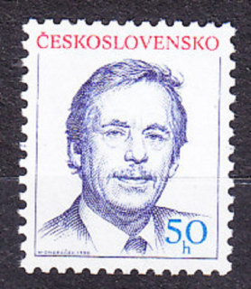 ČSSR 1990, Pofis 2928, ** čistá séria. PREZIDENT VÁCLAV HAVEL.