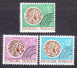 FRANCÚZSKO 1964, Michel 1476-1478, ** čistá séria. KELTSKÉ MINCE.