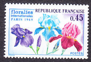 FRANCÚZSKO 1969, Michel 1664, ** čistá séria. KVETY - ĽALIE.