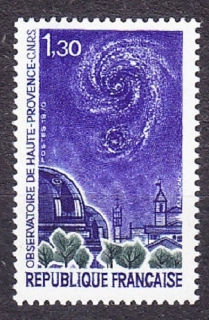 FRANCÚZSKO 1970, Michel 1720, ** čistá séria. OBSERVATÓRIUM, KOMÉTA.