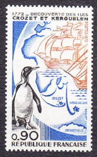 FRANCÚZSKO 1972, Michel 1780, ** čistá séria. PLACHETNICE, TUČNIAK, ANTARKTÍDA.