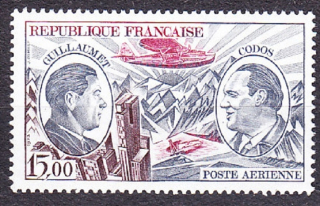FRANCÚZSKO 1973, Michel 1823, ** čistá séria. SLÁVNI LETCI, STARÉ LIETADLO.