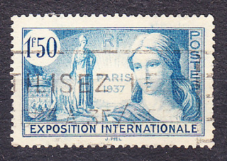 FRANCÚZSKO 1937, Michel 342, razená séria. SVETOVÝ VÝSTAVA V PARÍŽI.