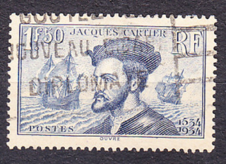 FRANCÚZSKO 1934, Michel 293, razená. MOREPLAVE J. CARTIER.