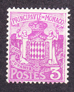 MONAKO 1924, Michel 75, čistá bez lepu. ERB.
