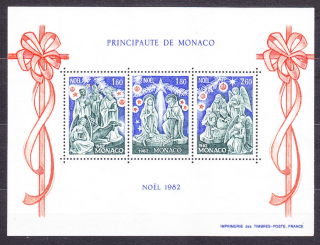 MONAKO 1982, Michel Block 21, ** čistý hárček. VIANOCE.