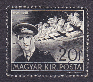 MAĎARSKO 1942, Michel 695, razená séria. LETEC I. HORTHY.