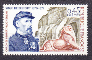 FRANCÚZSKO 1970, Michel 1731, ** čistá séria. PLUKOVNÍK DENFERT-ROCHEREAU.