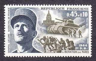 FRANCÚZSKO 1969, Michel 1681, ** čistá séria. GENERÁL P. LECLERC.