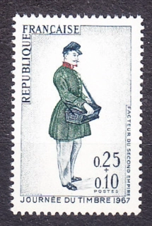 FRANCÚZSKO 1967, Michel 1574, ** čistá séria. DEŇ ZNÁMKY.