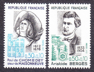 FRANCÚZSKO 1972, Michel 1782-1783, ** čistá séria. SLÁVNE OSOBNOSTI.