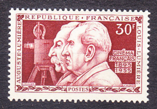 FRANCÚZSKO 1955, Michel 1059, ** čistá séria. KINO - 60. VÝROČIE.