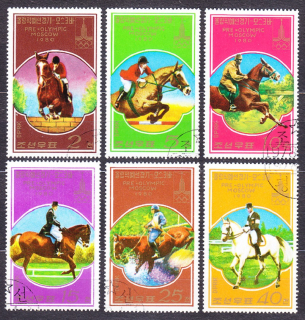 SEVERNÁ KÓREA 1978, Michel 1707-1712, razená séria. LOH V MOSKVE, KONE.