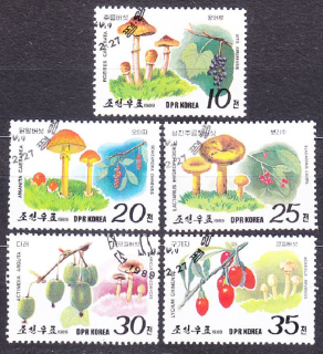 SEVERNÁ KÓREA 1989, Michel 2999-3003, razené. HUBY.