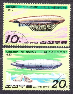 SEVERNÁ KÓREA 1979, Michel 1816-1817, razená séria. VZDUCHOLODE.