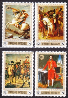 RWANDA 1969, Michel 351-354, * čisté. MAĽBY - NAPOLEON.